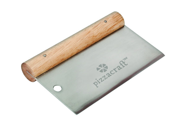 Pizzacraft 6 in. W x 3.8 in. L Silver Stainless Steel Dough Cutter and Scraper