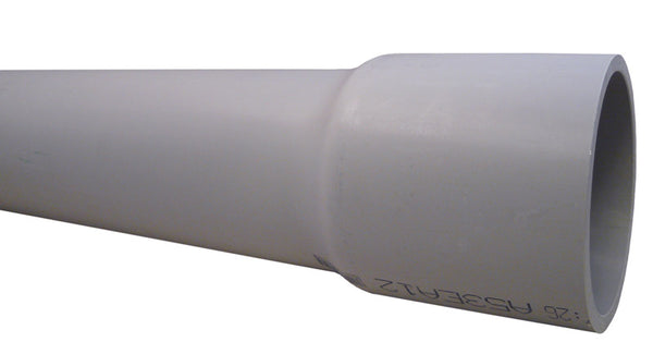 Conducto eléctrico Cantex de PVC de 1-1/2 pulg. de diámetro y 10 pies de largo, de calibre 80, para cables rígidos