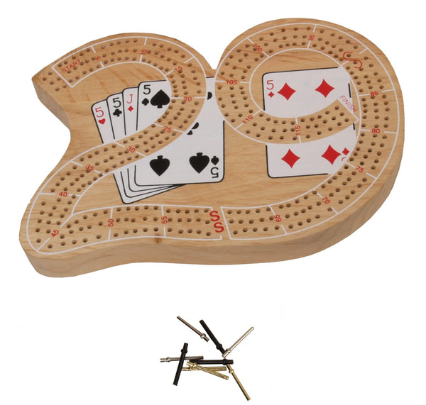 Hansen TR-290 9-1/2 X 7-1/2 Solid 29 Cribbage Game