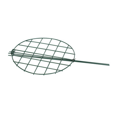 Anillo de soporte para plantas para cultivo a través de acero verde, 20 x 14 pulgadas.