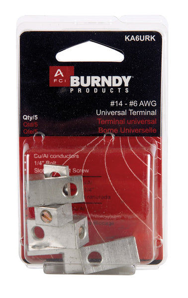 Burndy 6 AWG Universal Terminal 5 pk