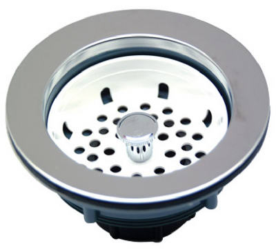 Basket Sink Strainer, 3.5-In. Drains