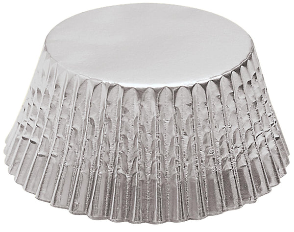 Mini moldes para hornear plateados Fox Run 4950, 48 unidades