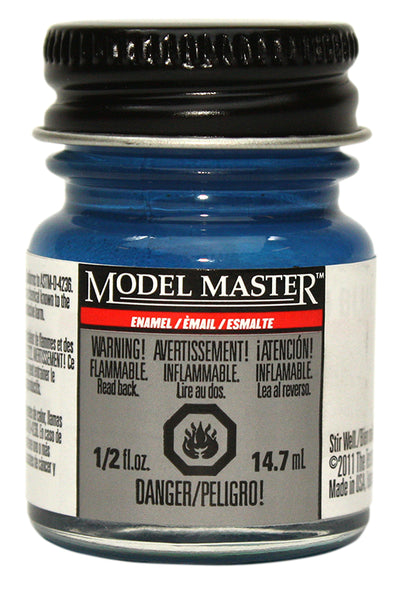 Pintura esmaltada para autos Model Master, azul francés metálico brillante, Testor'S 271506, 1/2 oz (paquete de 12)