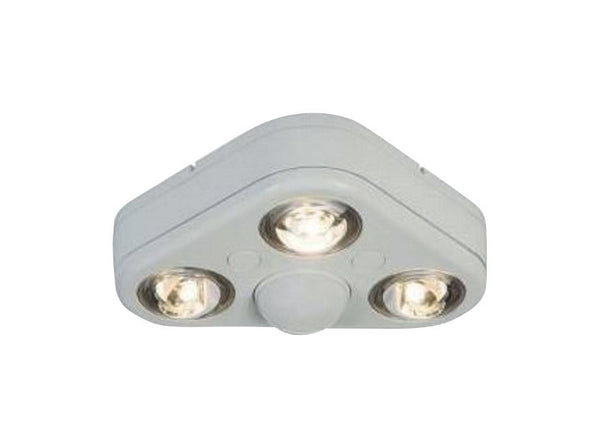 All-Pro Revolve Motion-Sensing 270 deg. LED White Outdoor Floodlight Hardwired