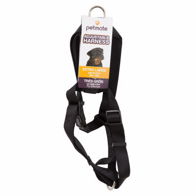 Collar para perro de nailon de 2 capas, negro, 1 x 28-36 pulgadas.