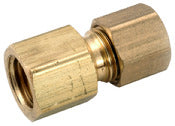 Amc 730093-0404 1/4" X 1/4" Brass Leaded Compression Flare Adapter (Pack of 10)