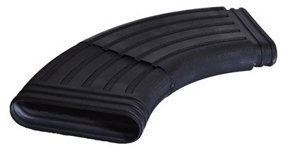 Extensor de bajante, codo ajustable, PVC negro, 15 pulgadas.