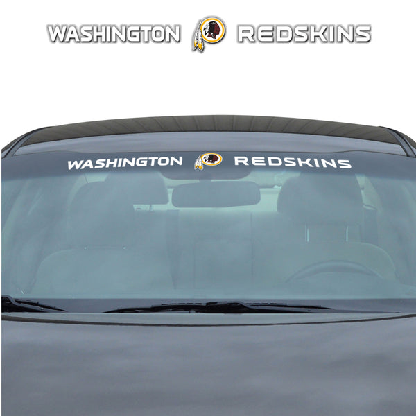 NFL - Calcomanía para parabrisas con rayas solares de los Washington Redskins, 3,25 x 34 pulgadas.