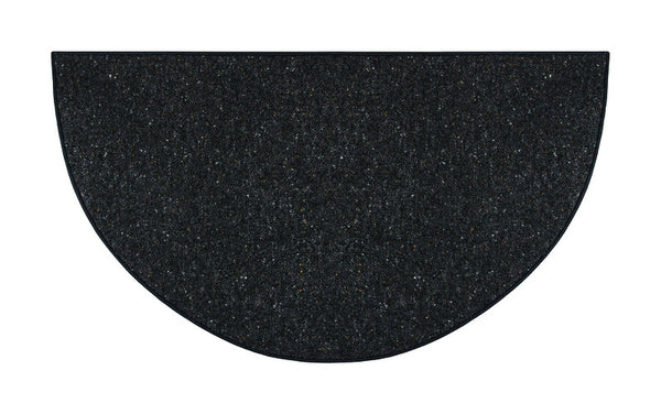 Goods of the Woods 27 in. W x 48 sq. in. L Black Hearth Rug