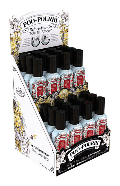 Poo-Pourri Spiced Apple Scent Odor Eliminator 2 oz. Liquid (Pack of 24)