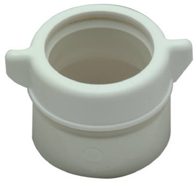 Plastic Drain Pipe Adapter, White Plastic