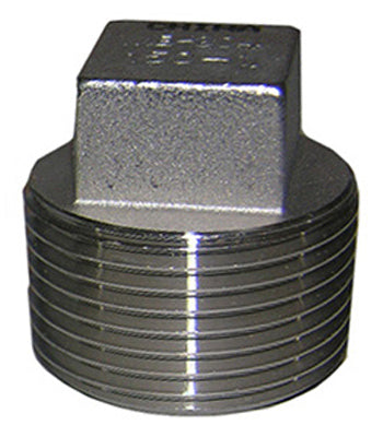 Tapón de tubería de acero inoxidable, 1/2 pulg.
