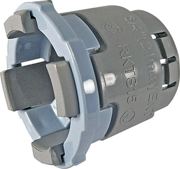 Cantex 3/4 in. Dia. PVC Snap-In Terminator Adapter 1 pk