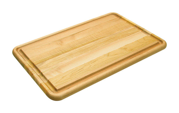 Snow River 14 in. W x 20 in. L Natural Wood Pastry/Turkey Board