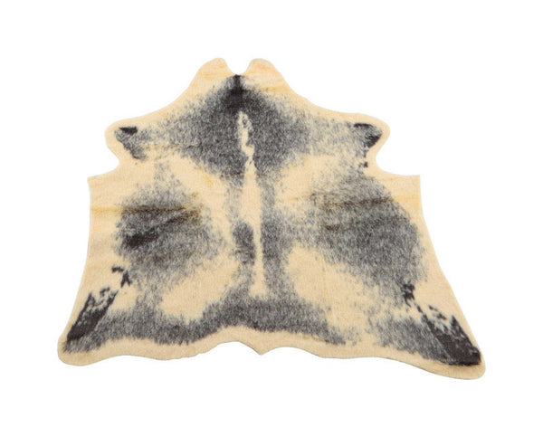 Decoris Faux Fur Cowskin Rug Gray Acrylic 1 pk (Pack of 2)