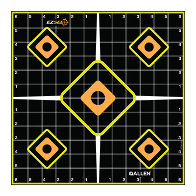 Objetivo de cuadrícula EZ See, adhesivo, negro, 12 pulgadas, paquete de 5.