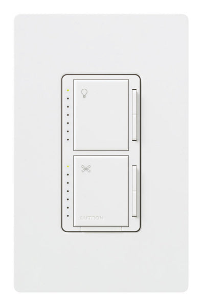Lutron Maestro White 300 watts Dual Control Dimmer Switch 1 pk