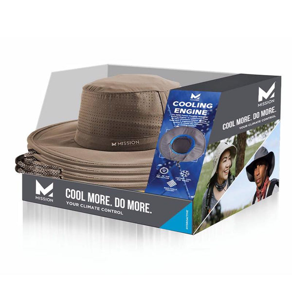 Gorro Mission Booney color caqui, talla única