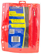 A&W 30002 7.85 X 10 3 Hole Pencil Pouch Assorted Colors