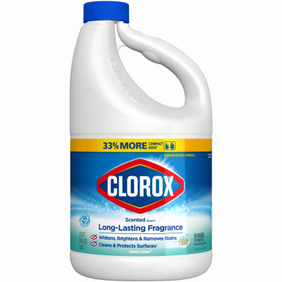 Blanqueador normal, aroma a lino limpio, 81 oz (paquete de 6)