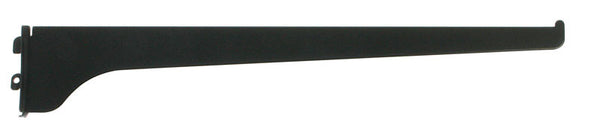 Soporte de acero negro de Knape & Vogt para trabajos normales, calibre 16, 14 in de largo, 160 lb (paquete de 10)