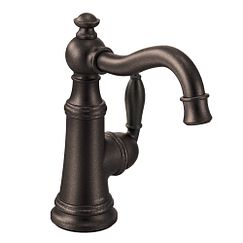 Grifo monomando de barra de arco alto de bronce frotado con aceite