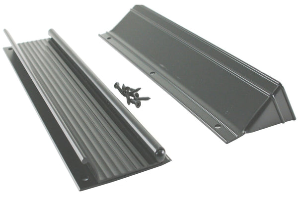 MD 28571 Buzón de aluminio negro de 13" con solapa y capota