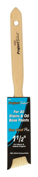 Linzer Project Select 1-1/2 in. W Angle White Chinese Bristle Trim Paint Brush