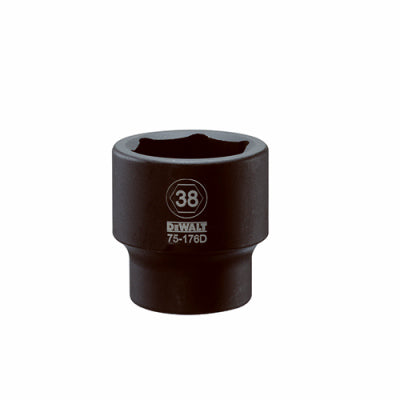 Metric Impact Socket, 6-Point, 3/4-In. Drive, 38mm