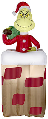 Christmas Inflatable Grinch, 6-Ft.