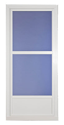 Puerta contra tormentas Easy Vent Selection, vidrio Mid-View, color blanco, 36 x 81 pulgadas.