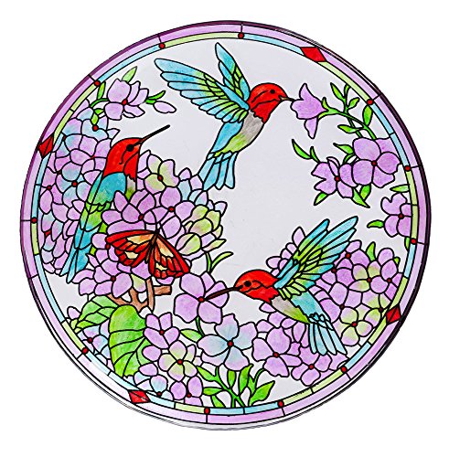 BAÑERA PARA PÁJAROS DE 18" CON INSPIRACIÓN FLORAL