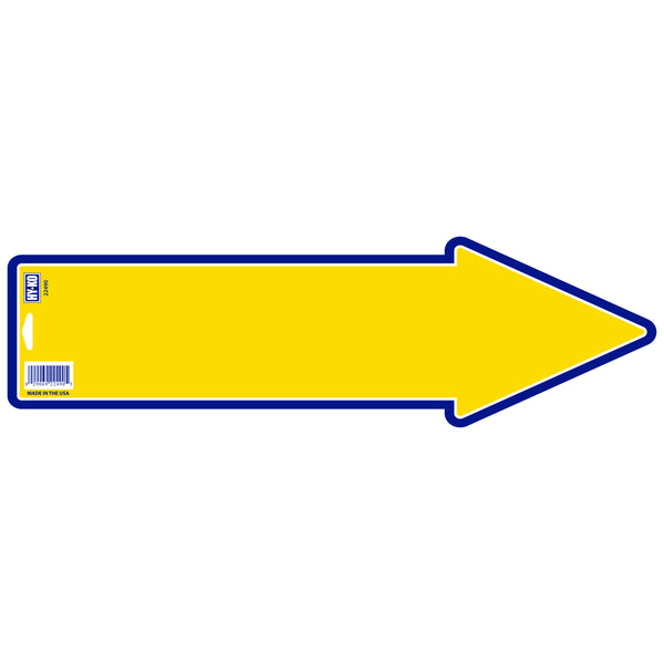 Hy-Ko English Yellow Blank Sign 17 in. H X 5 in. W (Pack of 10).