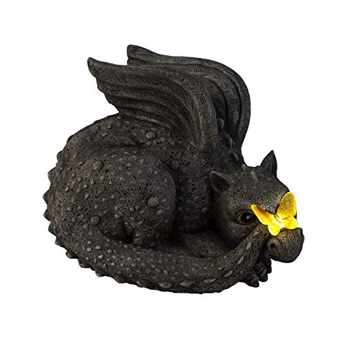 DRAGÓN BEBÉ LED DE 8" CON MARIPOSA