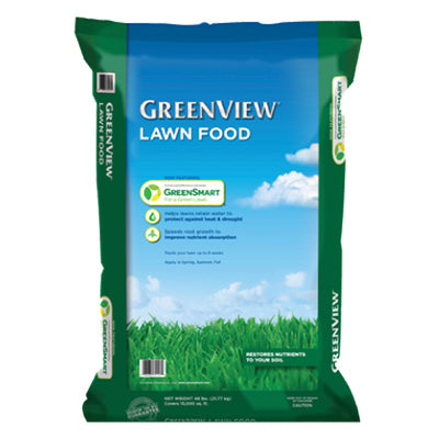 Fertilizante para césped, cubre 15 000 pies cuadrados, 48 libras.