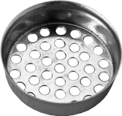 Laundry Tube Strainer Cup, Metal Chrome Finish, 1.5-In. (Pack of 10)