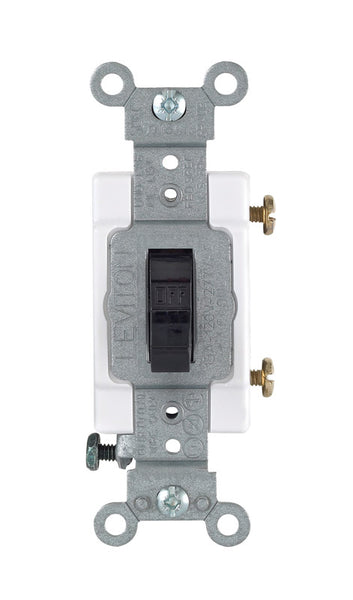 Cooper Wiring Commercial Toggle Switch Black 1 pk