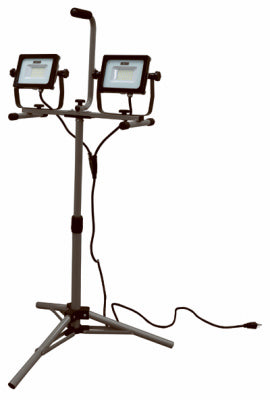 Luz de trabajo LED de doble cabezal, 18/3, 6000 lúmenes, 64 vatios