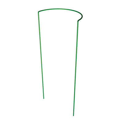 Soporte para plantas, medio redondo, acero verde, 16 x 40 pulgadas.