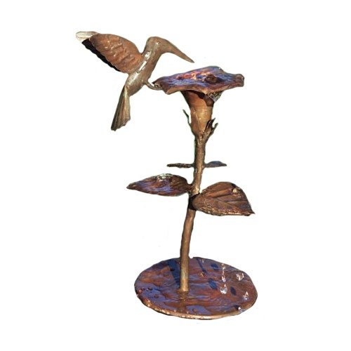 COPPER DRIP FOUNTAIN BIRD