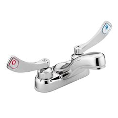 Grifo para lavabo de dos manijas cromado