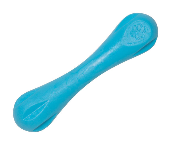 West Paw Zogoflex Blue Hurley Bone Synthetic Rubber Chew Dog Toy Large