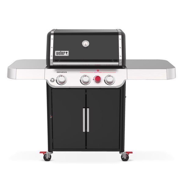 Parrilla de gas propano líquido Weber Genesis E-325s de 3 quemadores, color negro