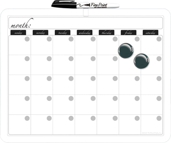 Calendario de borrado en seco Rose Art Cym19 de 11 x 14 pulgadas