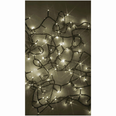 LED Compact String Light Set, Micro, Twinkling Warm White, 300-Ct.