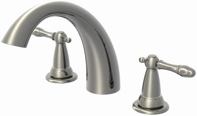 Grifo para bañera romana de níquel cepillado