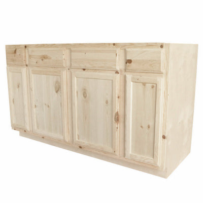 Mueble tipo B para fregadero de pino de 60"