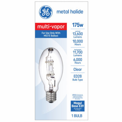 175-Watt Clear Multi-Vapor Metal Halide Light Bulb