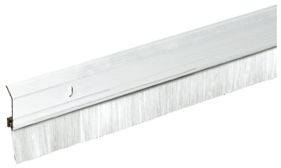 Cepillo barredor de puerta, aluminio, 2 x 36 pulgadas.